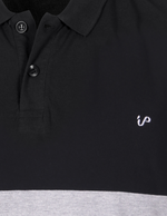 Load image into Gallery viewer, Men&#39;s Polo Shirt Black-GreyMelange-Navy Colour Block
