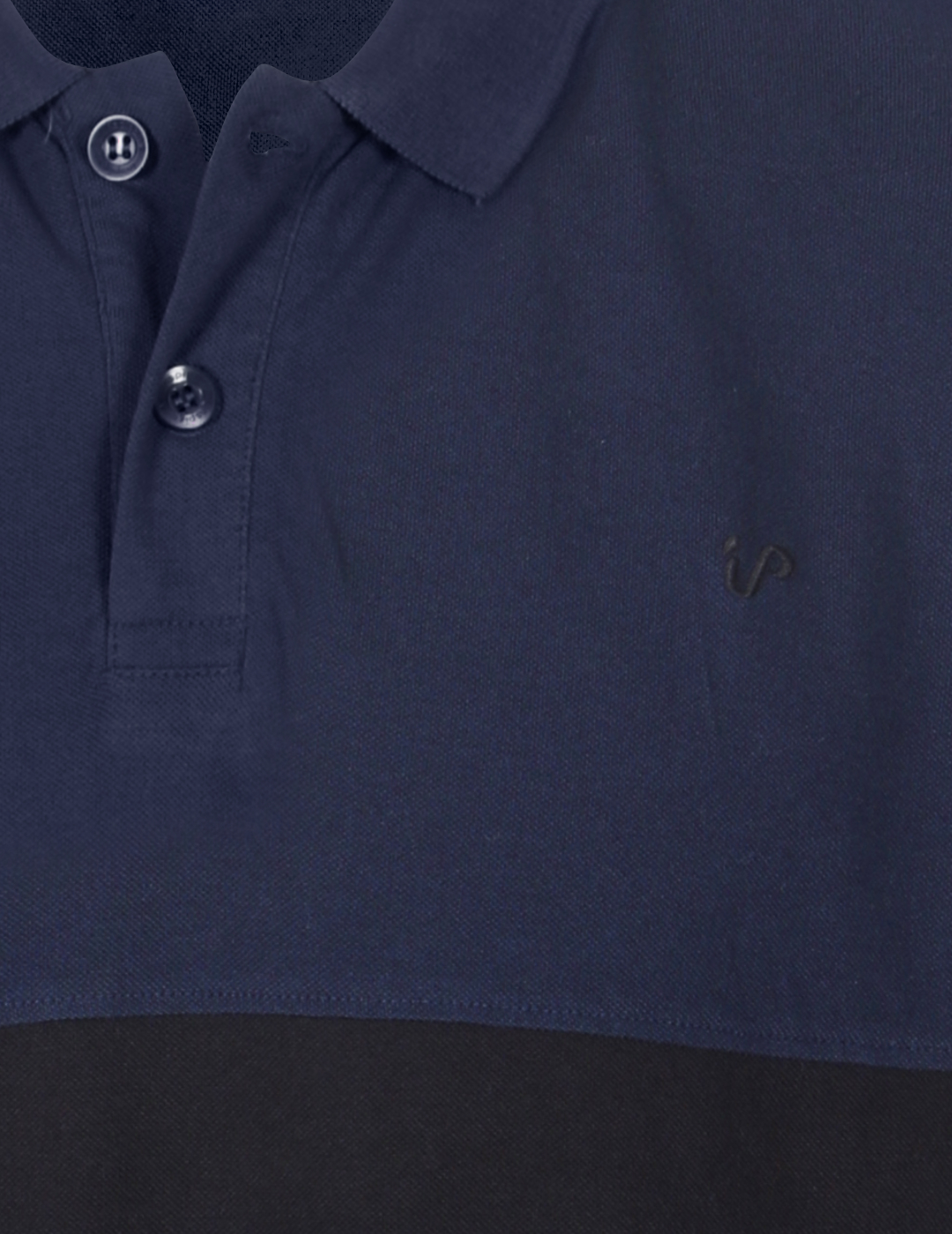 Men's Polo Shirt Navy-Black Colour Block