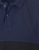 Load image into Gallery viewer, Men&#39;s Polo Shirt Navy-Black Colour Block
