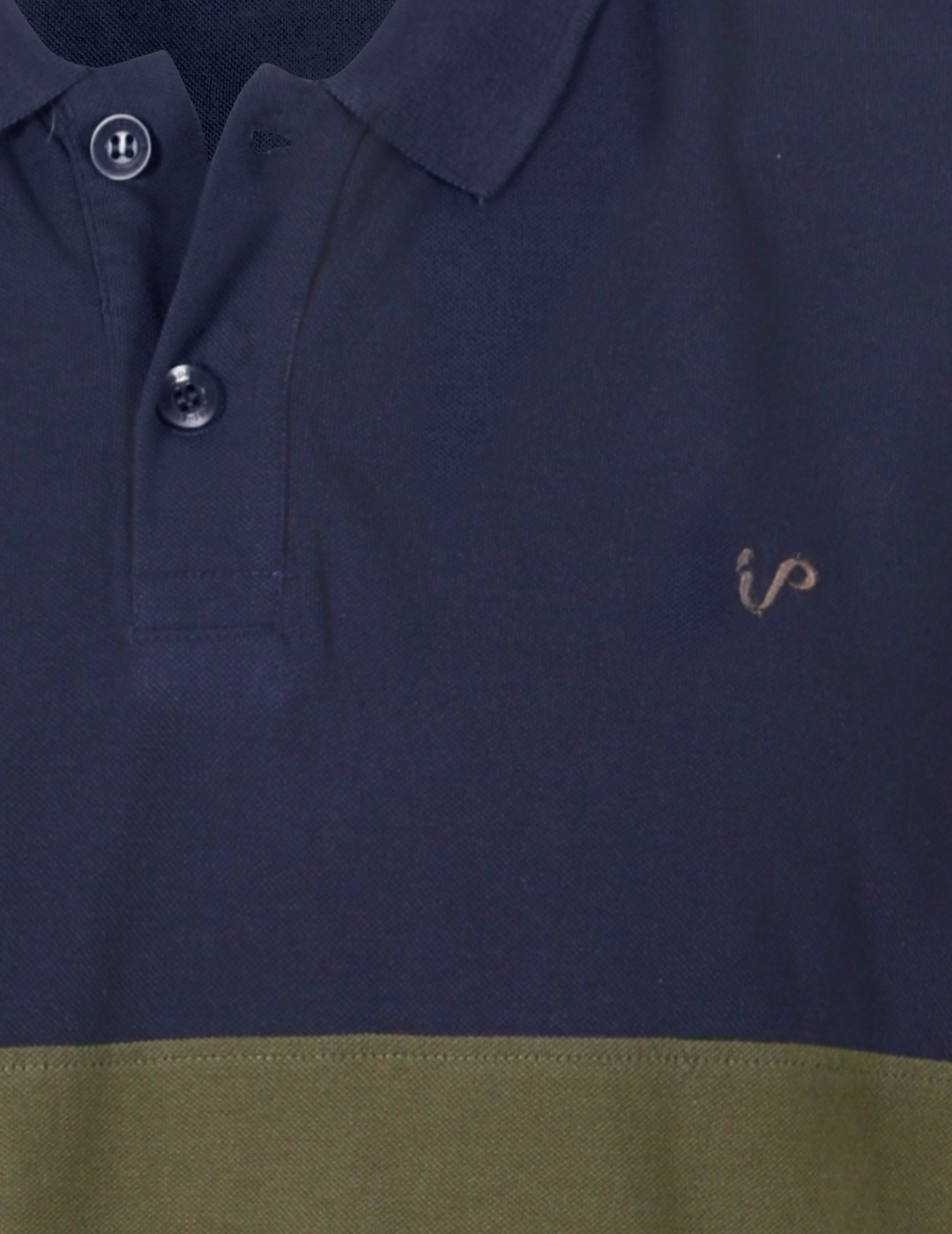 Men's Polo Shirt Navy-Olive-Black Colour Block