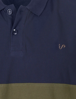 Load image into Gallery viewer, Men&#39;s Polo Shirt Navy-Olive-Black Colour Block
