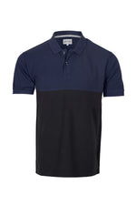 Load image into Gallery viewer, Men&#39;s Polo Shirt Navy-Black Colour Block
