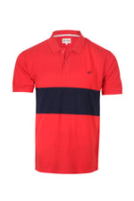 Load image into Gallery viewer, Men&#39;s Polo Shirt Red-Navy Colour Block
