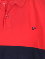 Load image into Gallery viewer, Men&#39;s Polo Shirt Red-Navy Colour Block
